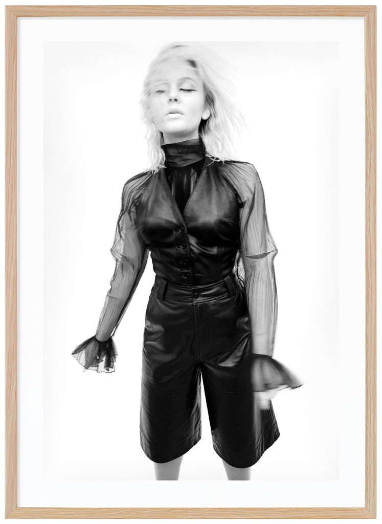 Need Love, Zara Larsson poster. Oak frame. 