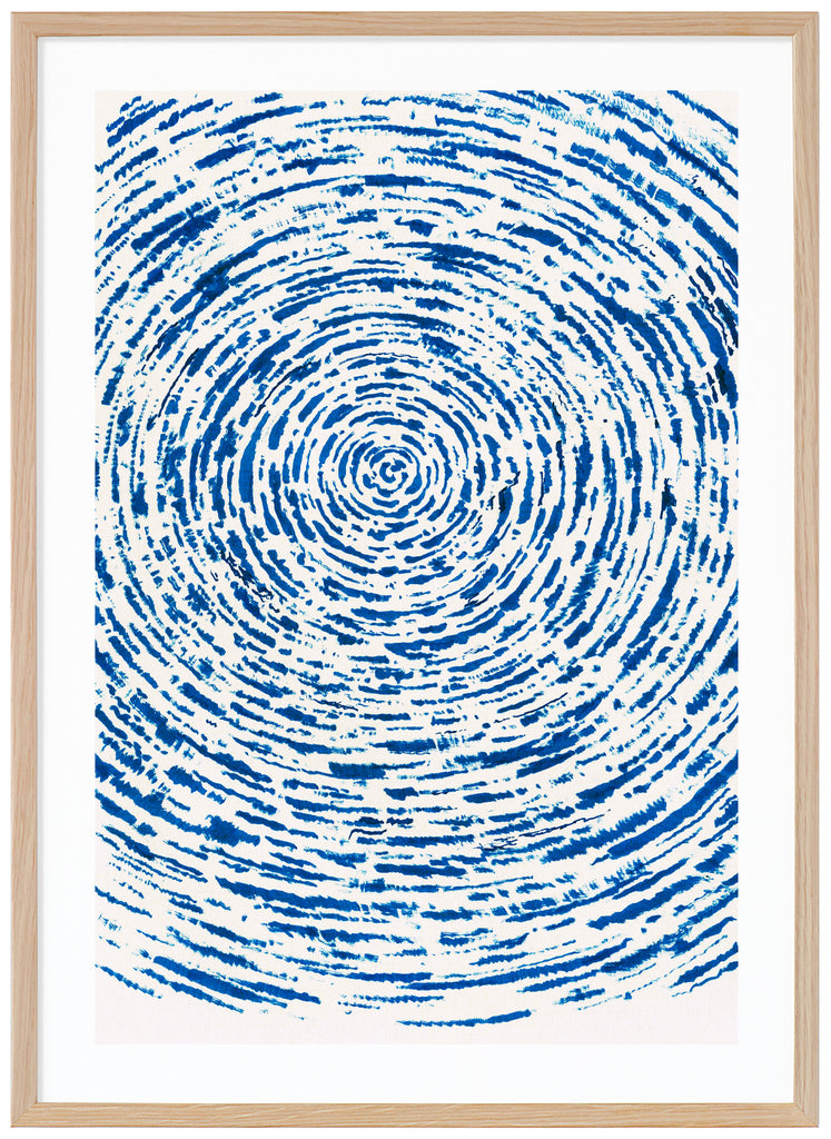 Motif by the Swedish artist Henrik Delehag.  Oak frame. 